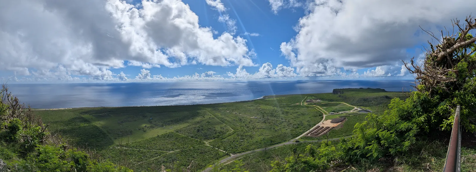 Panorama from Suicide Cliff looking north along Saipan's Marpi coastline