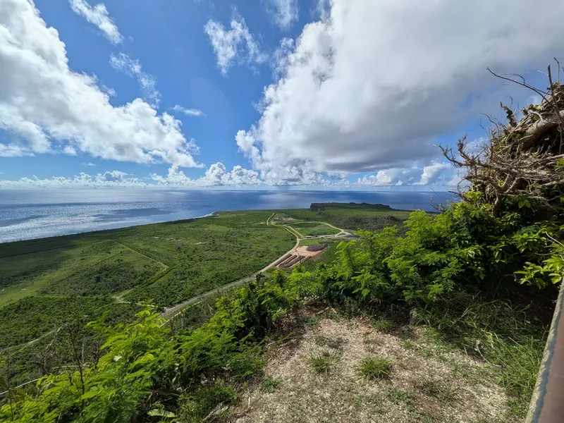 View north from Suicide Cliff across the Marpi coastline toward the Bird Island area